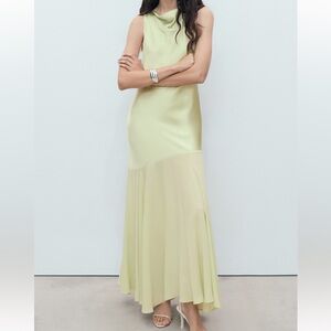 MANGO NWTs COMBINED DRESS WITH ASYMMETRICAL CUT